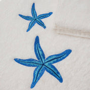 Starfish Embroidered Bath Towel