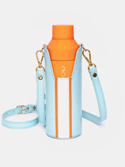 The Bottle Bag, Aqua & Orange