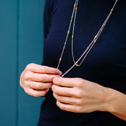 Mustard Long Chain Necklace