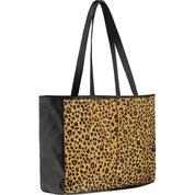 Leopard Calf Hair Leather Horizontal Tote