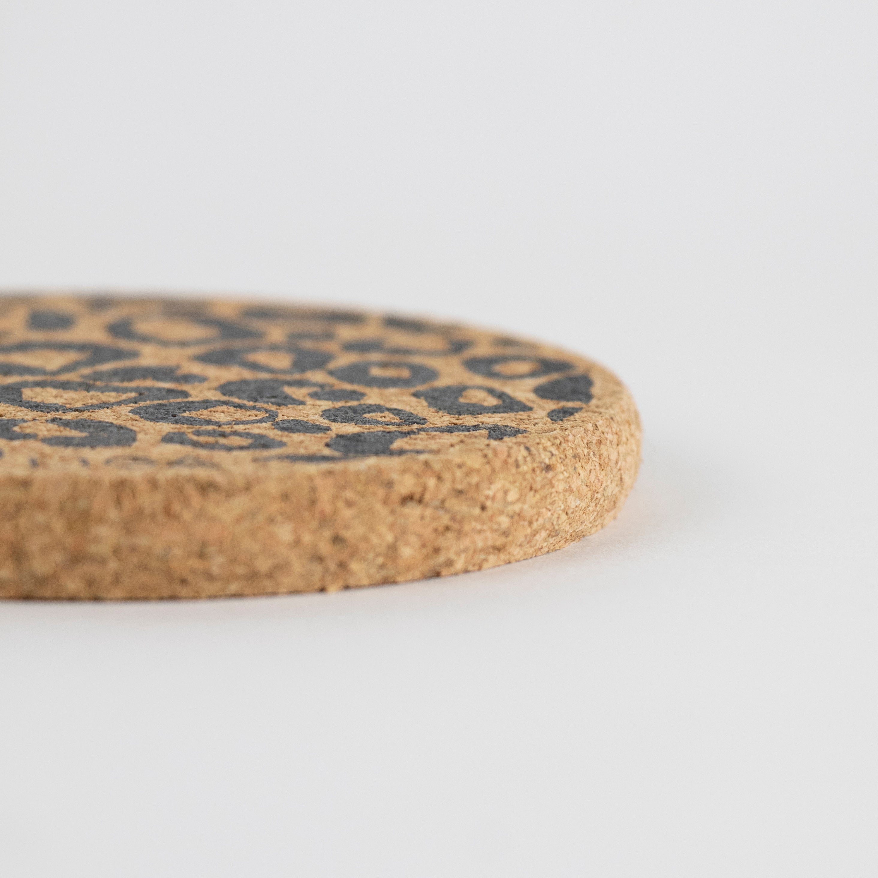 Cork Coasters | Leopard Print
