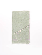 Linen Scarf, Sage and Lilac