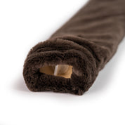 Long Dark Chocolate Faux Fur Cover and 2 Litre Natural Rubber Hot Water Bottle