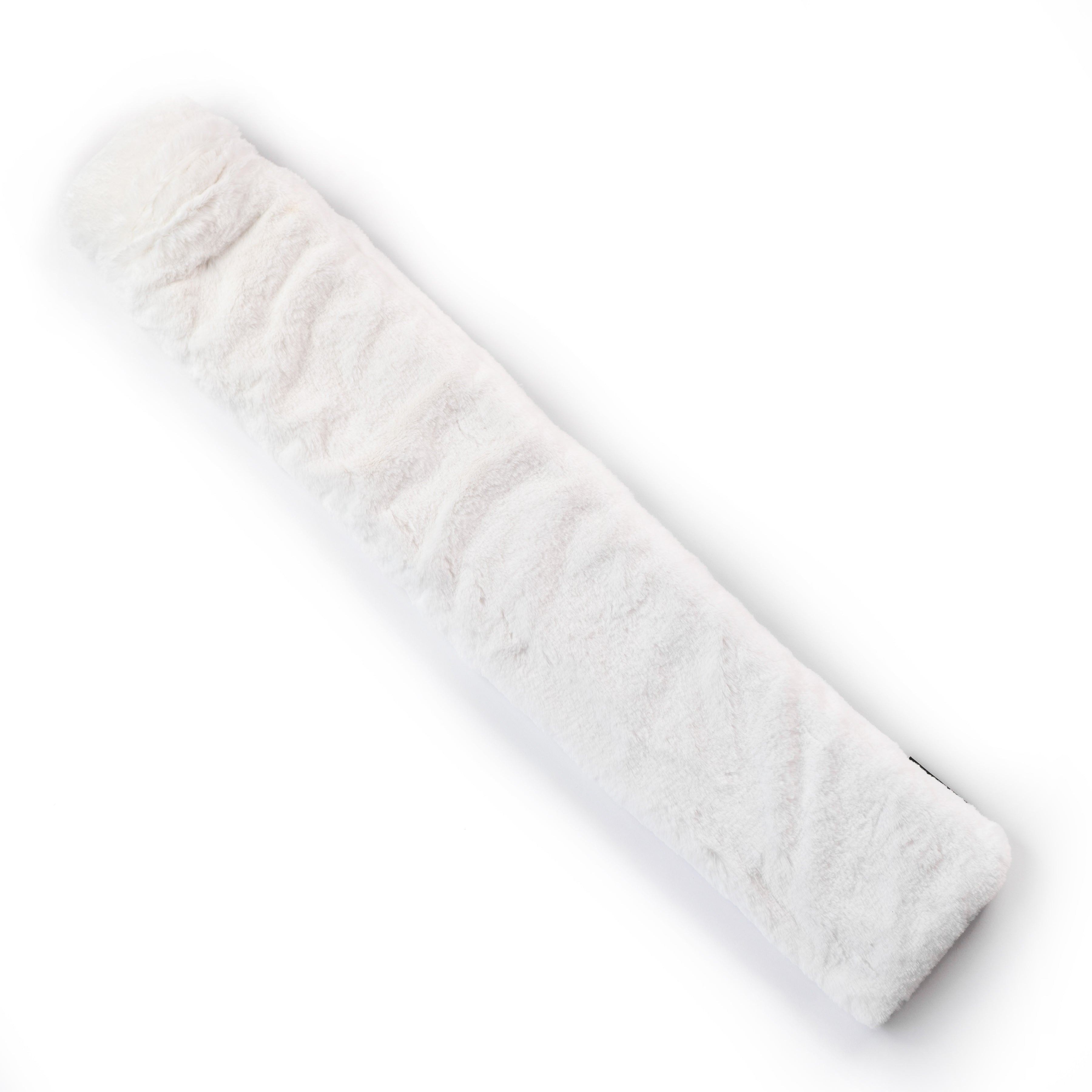 Long Silky Soft White Faux Fur Cover and 2 Litre Natural Rubber Hot Water Bottle