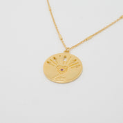 Love Is Blind Gold Pendant Necklace