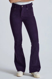 Aubergine Baby Mavis High Waisted Skinny Flared Jeans - GOTS Certified Organic Cotton and Elastane