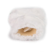 Mini Silky Soft White Faux Fur Cover and 0.5 Litre Natural Rubber Hot Water Bottle