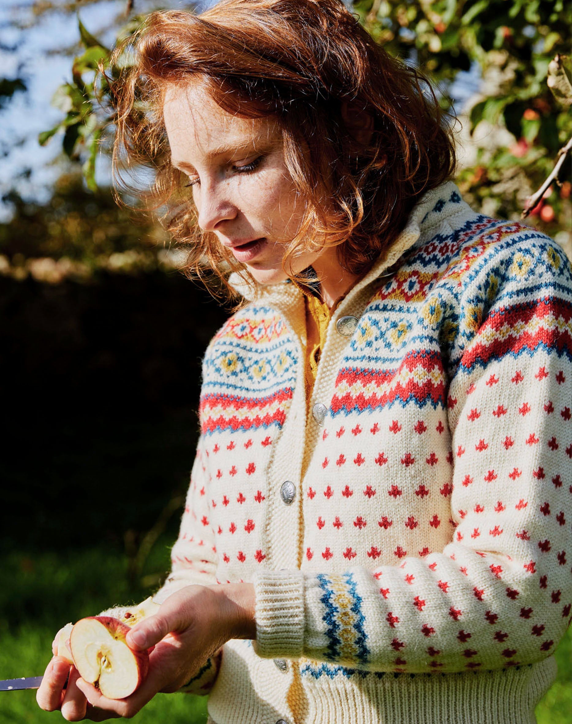 Heritage Knitwear - Molly Cream Cardigan | 100% British Wool