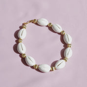 Porcelain Cowrie Shell Collar Necklace