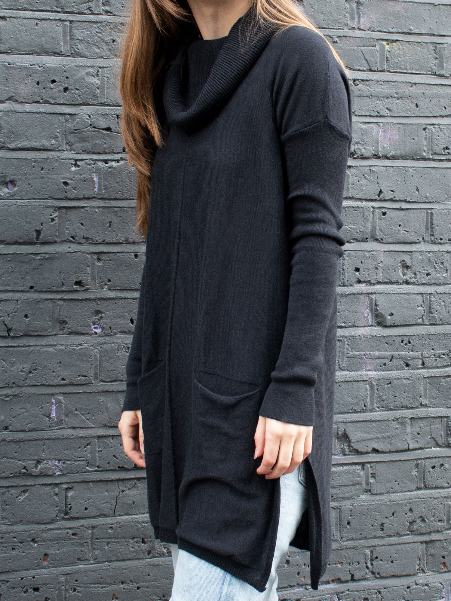 Recycled Cowl Neck Tunic