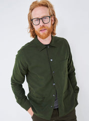Recycled Italian Green Flannel shirt jacket