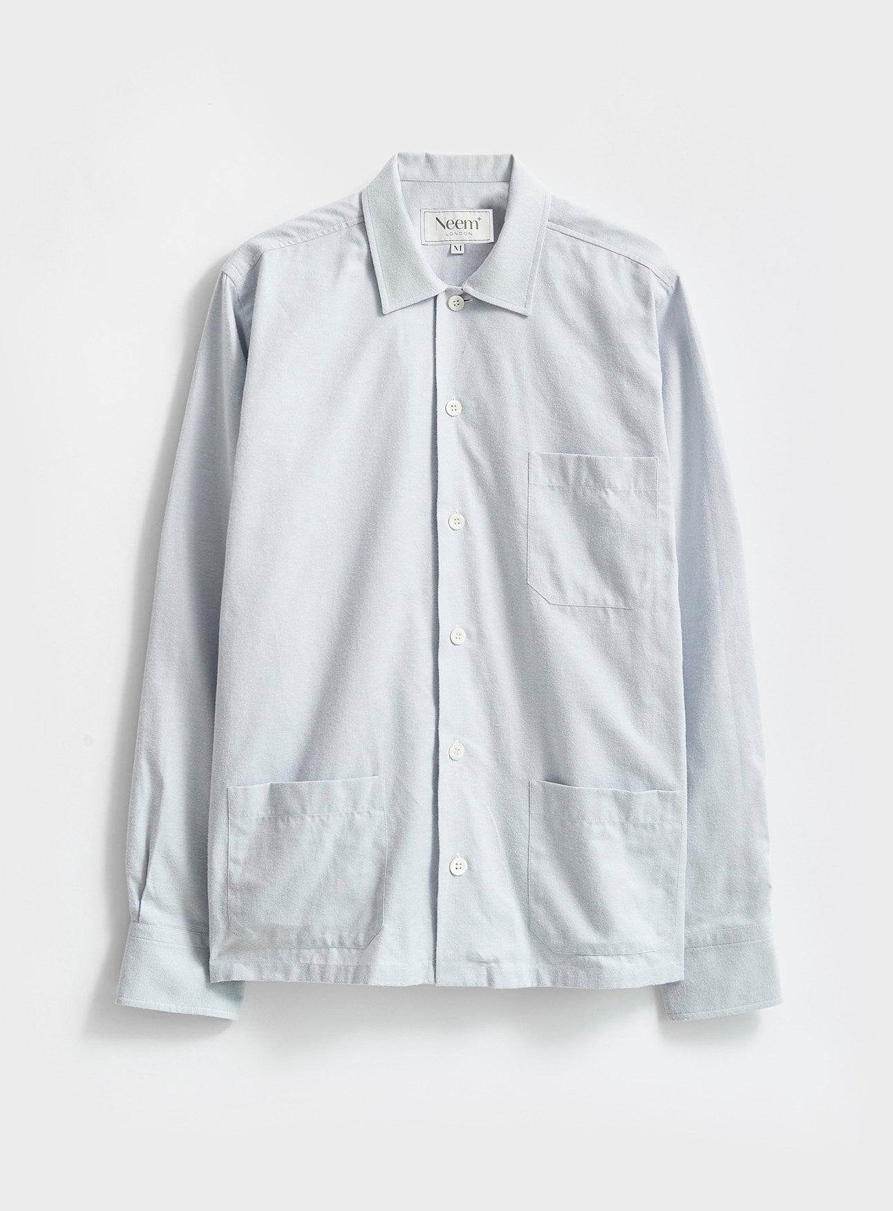 Recycled Sky Oxford Shirt Jacket
