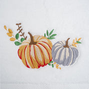 Pumpkin Embroidery Face Towel