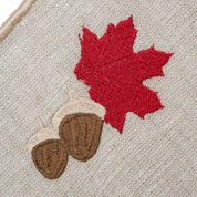 Set of 2 Hazelnut  Embroidery Linen Napkin