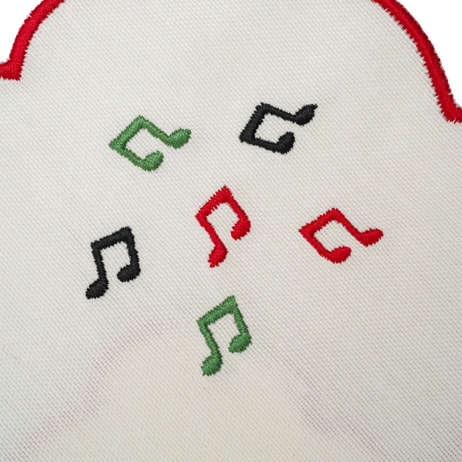 Set of 2 Musical Note Embroidery Cotton Napkin