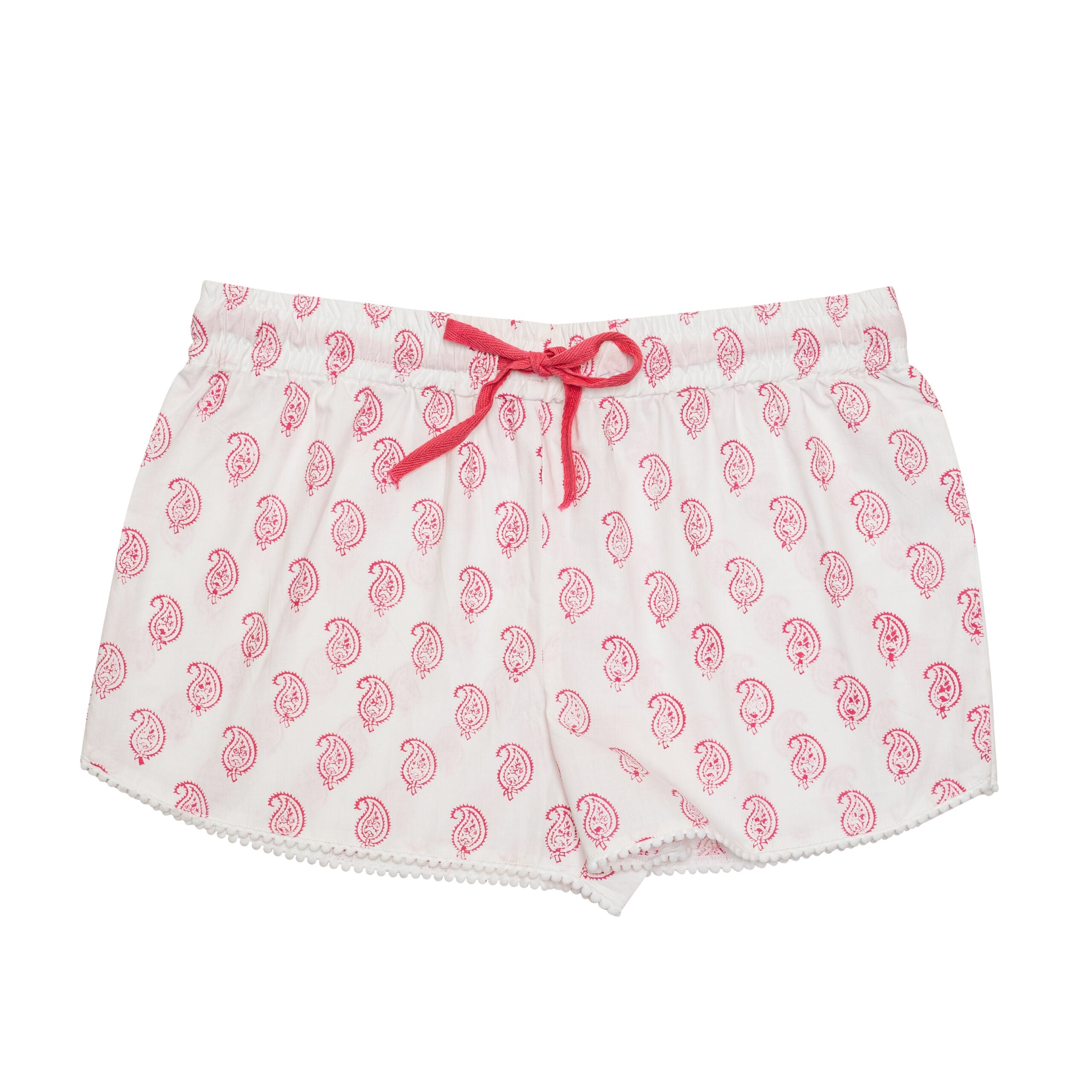 Pink Paisley Bed Shorts