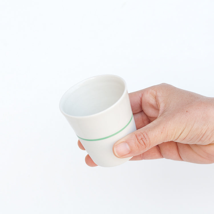 White Porcelain Small Coffee Beaker - 5 Colour Options