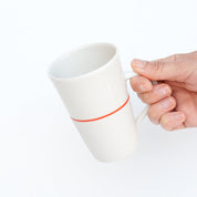 White Porcelain Tall mug - 5 Colour Options