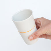 White Porcelain Tall Tumbler Beaker - 5 Colour Options