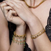 Terra Gold Chain Bracelet with Amazonite