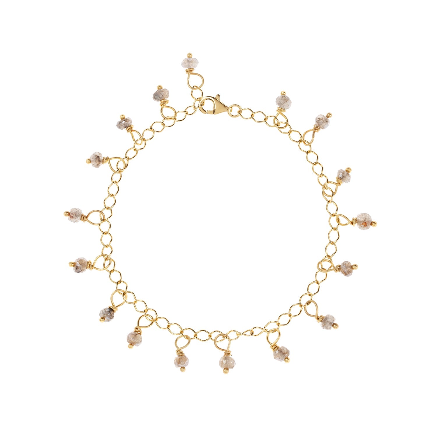 Terra Gold Chain Bracelet with Labradorite