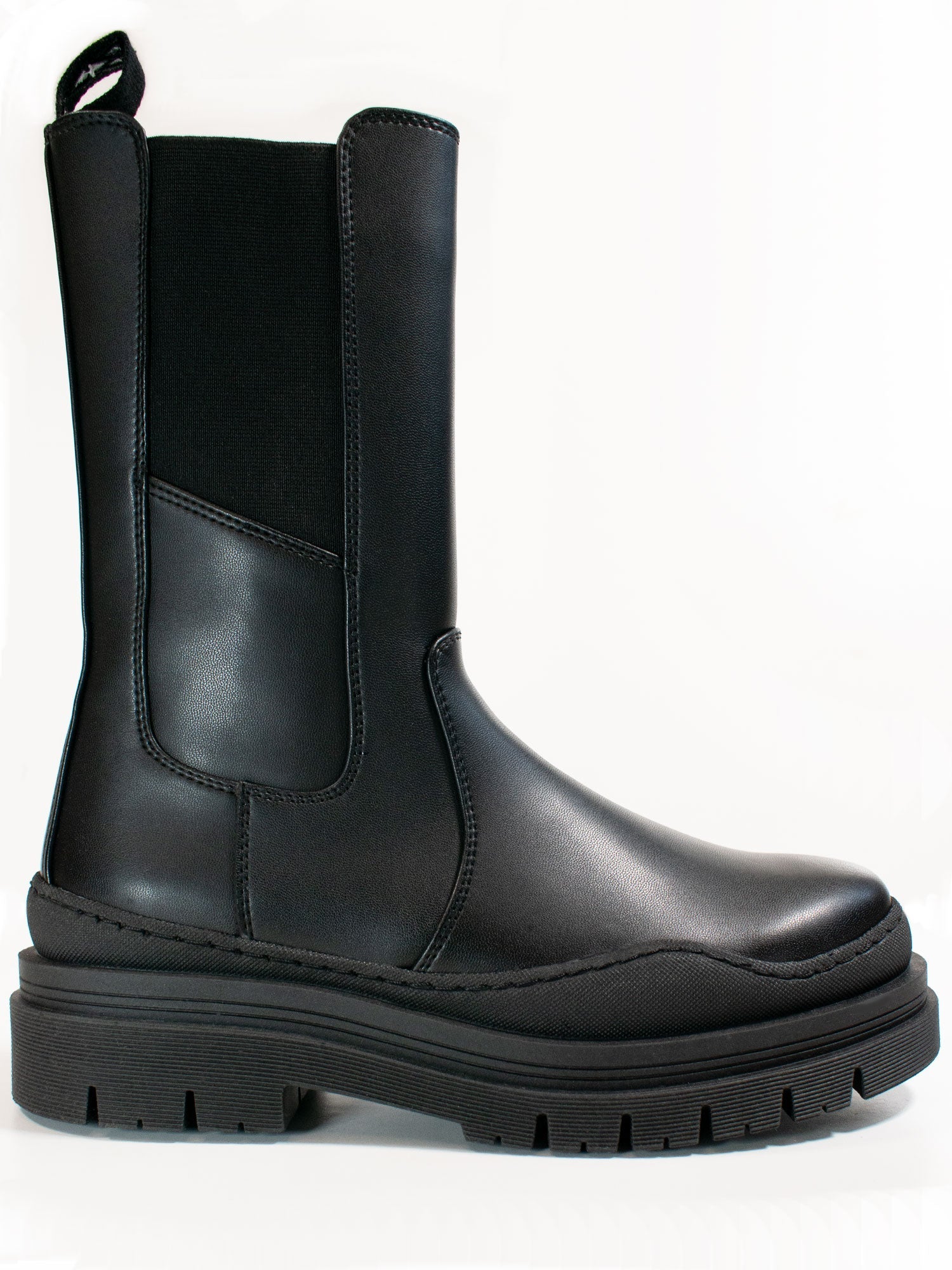 Track Sole Chelsea Mid-Height Boots
