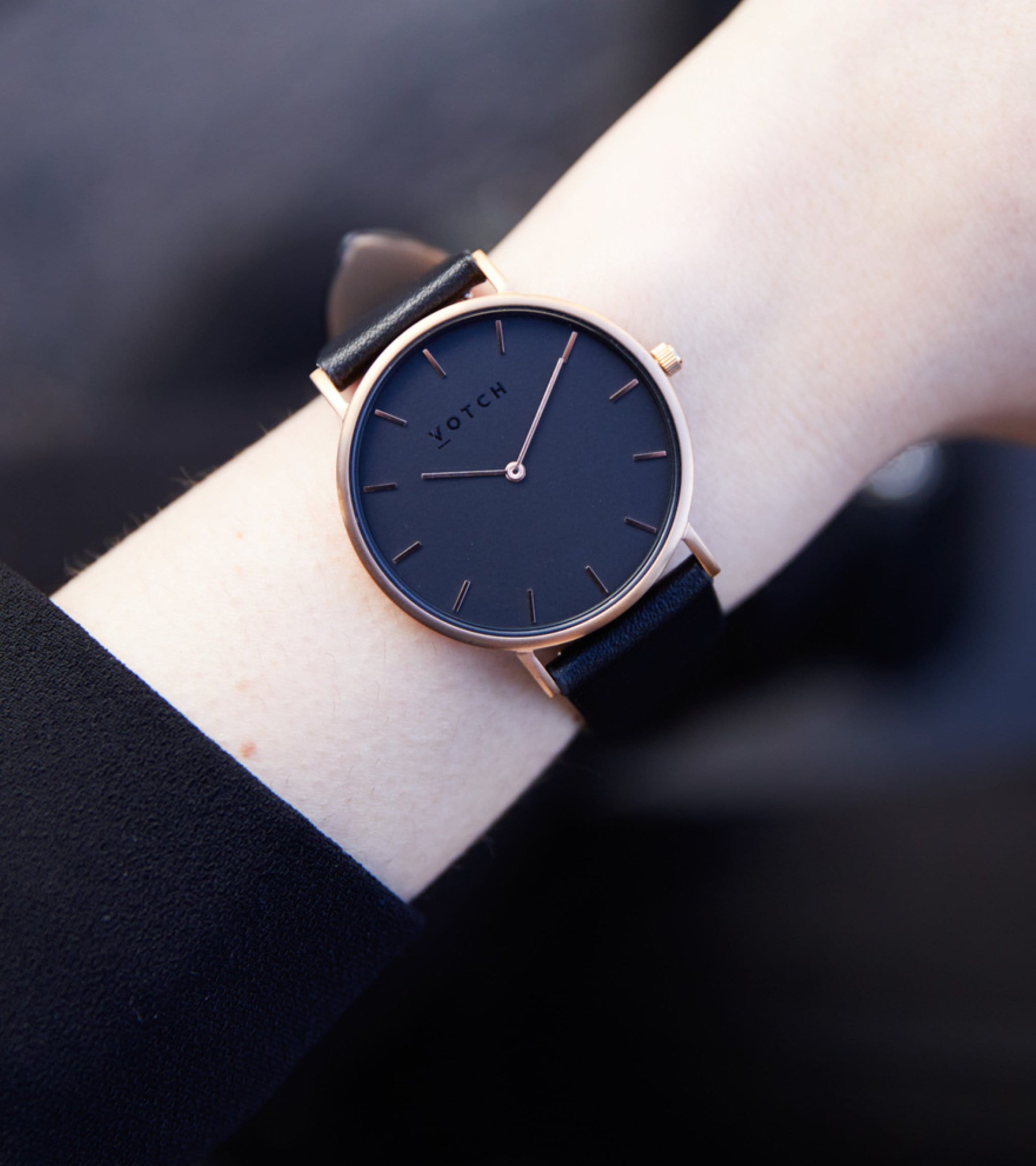 Rose Gold & Black with Black | Classic