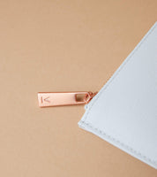 Light Grey & Rose Gold Pouch | Classic Essentials