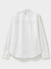 Recycled Poplin White Double Pocket shirt