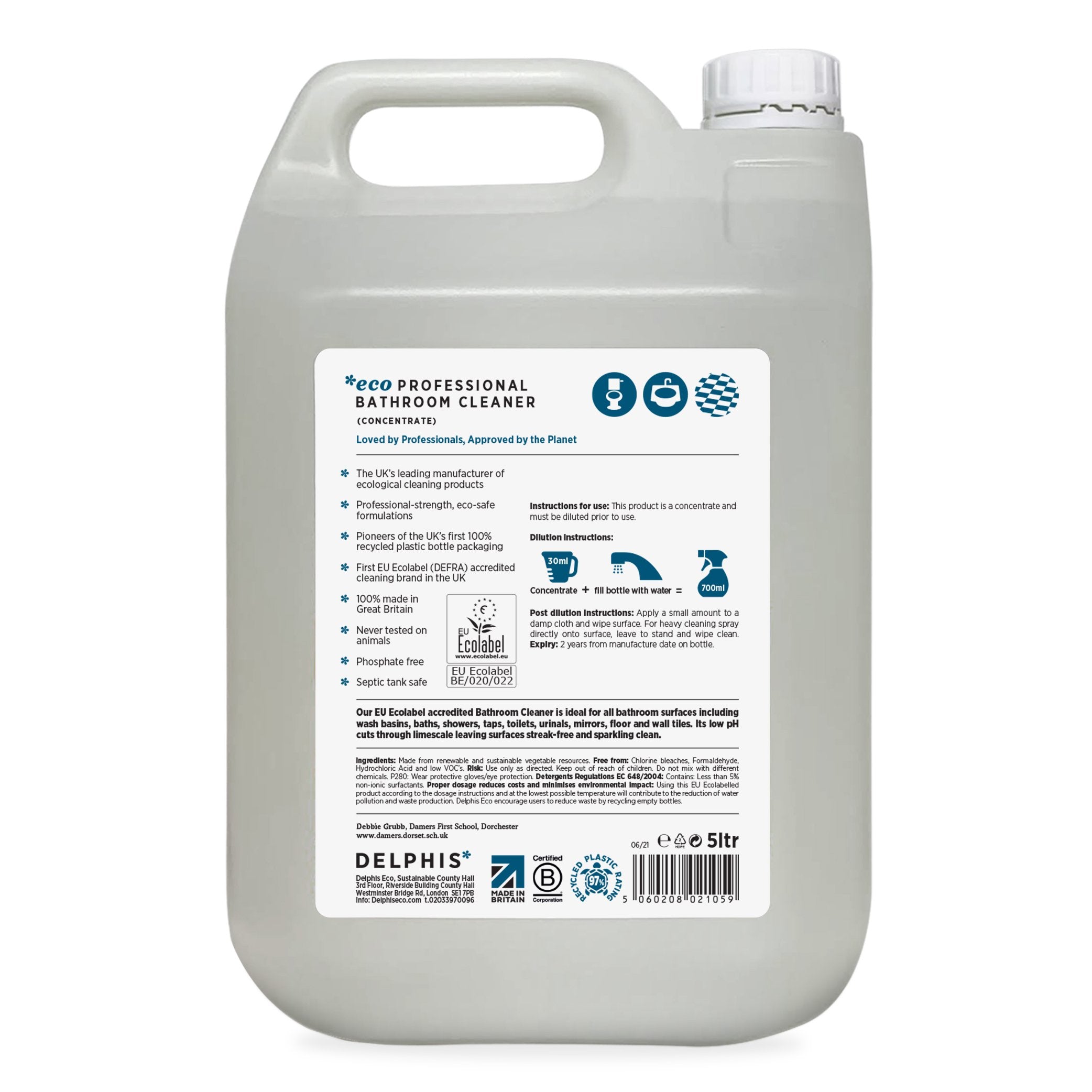 Bathroom Cleaner 5ltr Concentrate