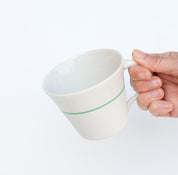 White Porcelain Wide Mug - 5 Colour Options