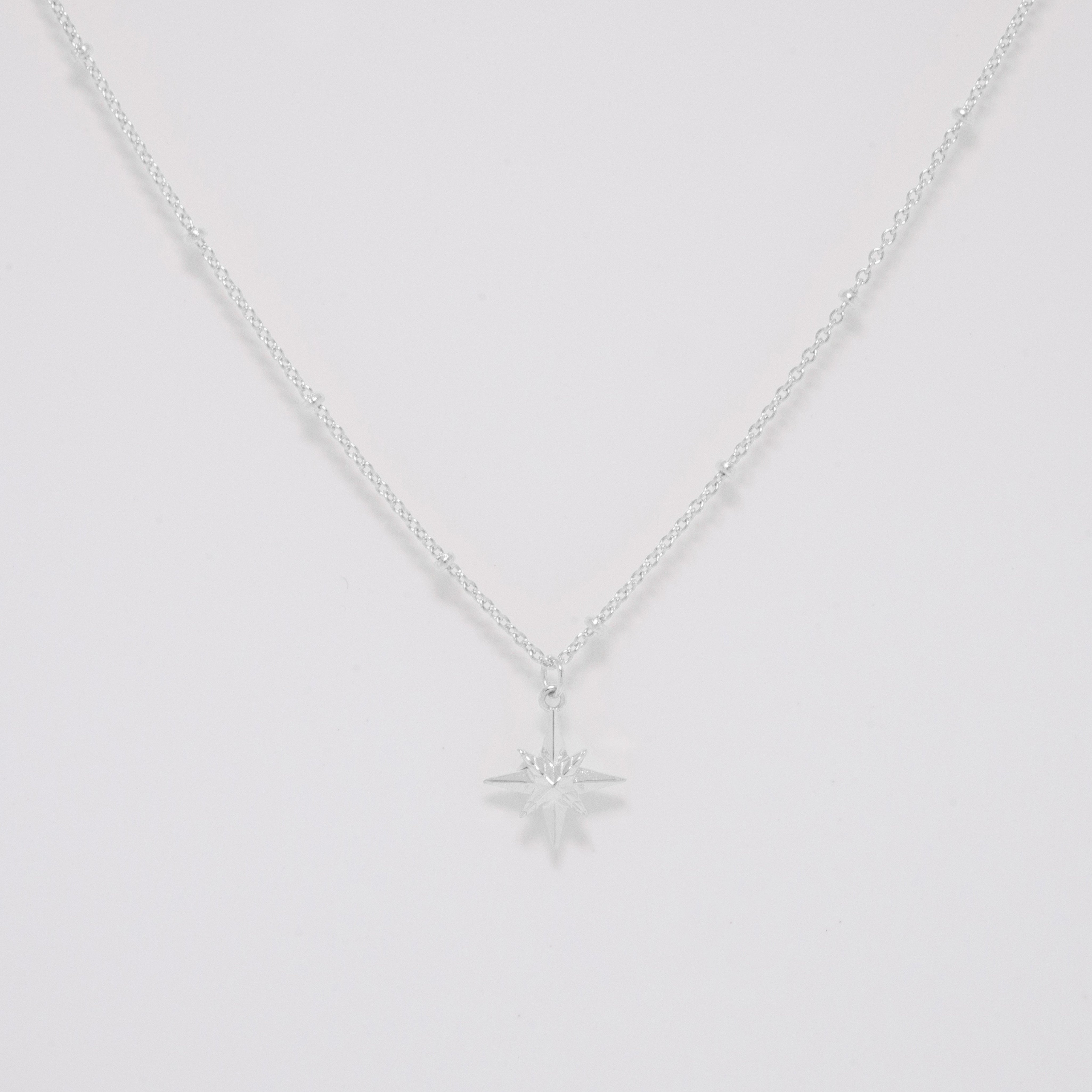 Celeste Silver Pendant Necklace