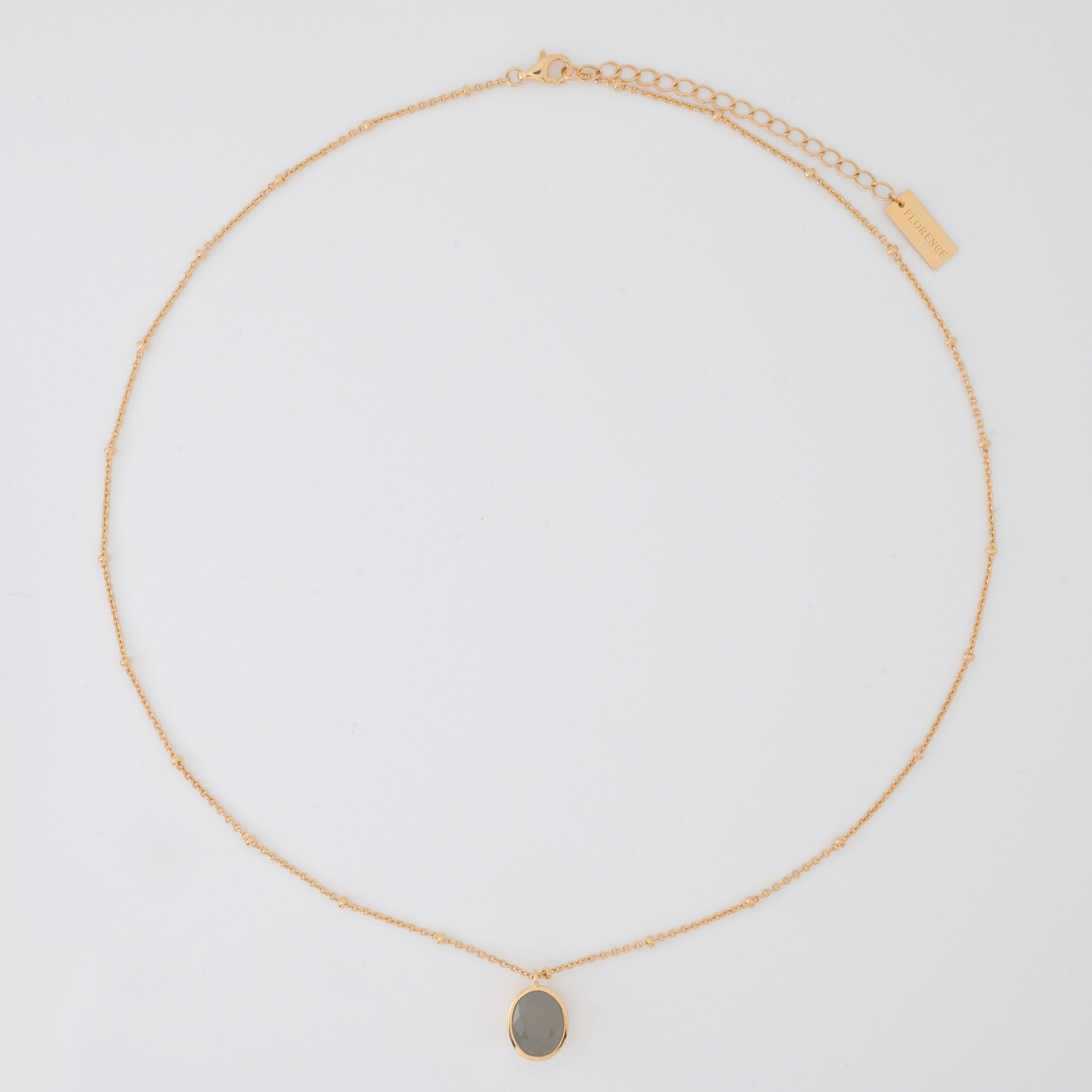 Agata Gold Pendant Necklace