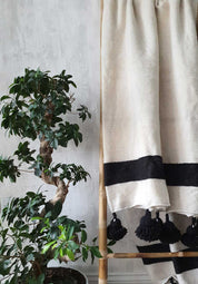 Zara  |  Organic Wool Pom-Pom Blanket