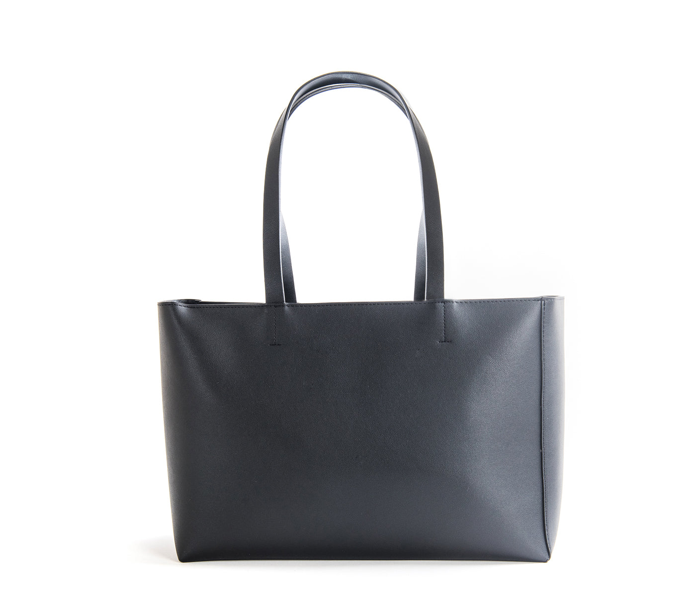 Tippi - Black Vegan Leather Tote Bag