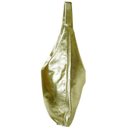 Gold Metallic Pocket Boho Leather Bag