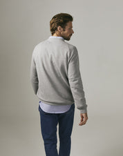 100% Organic Cotton Popper shoulder sweatshirt (Grey)