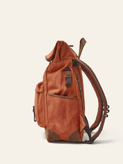 Dusty Orange Sri Lanka Waxed Cotton Backpack