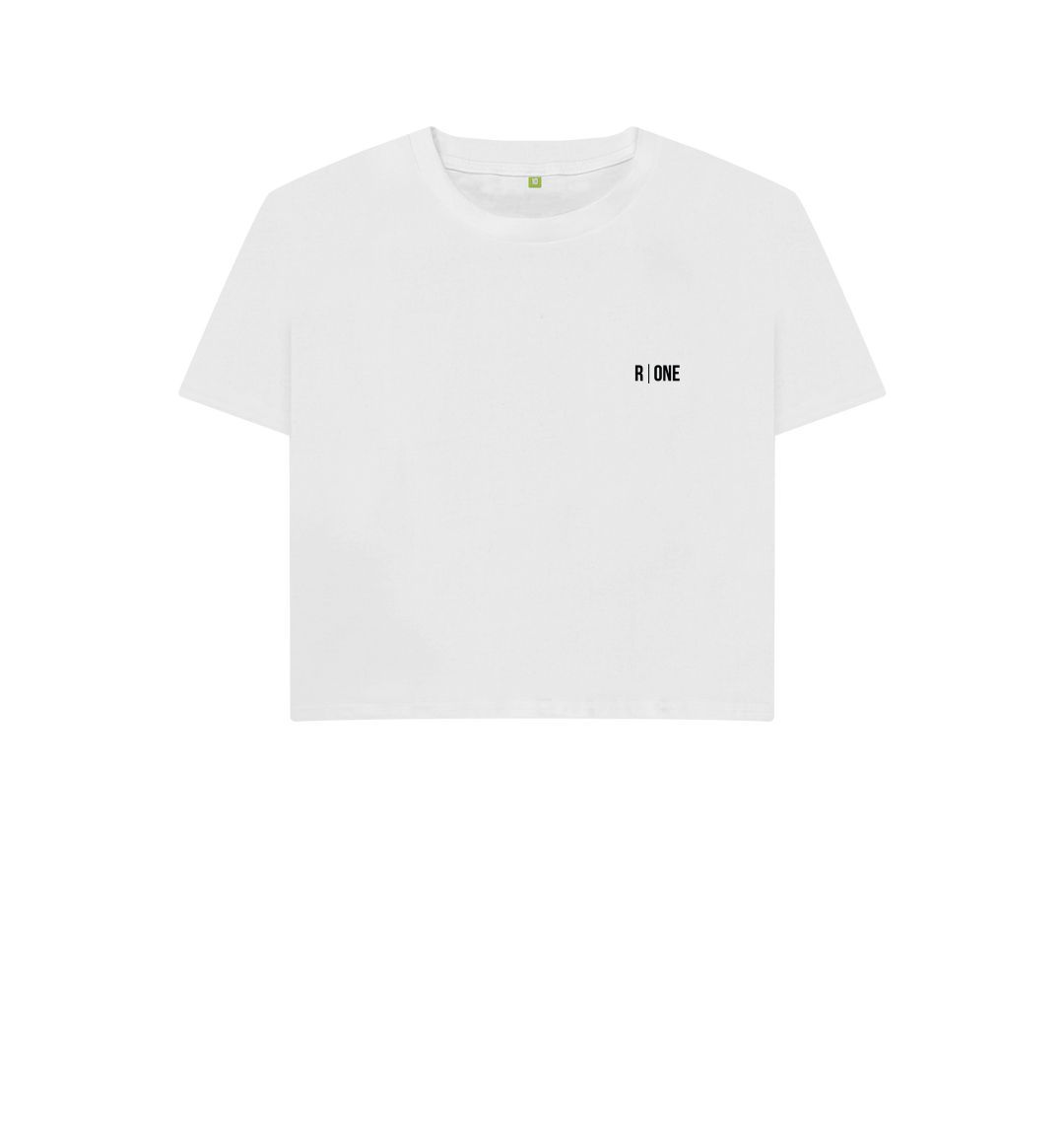 B-Relaxed Crop T-shirt White