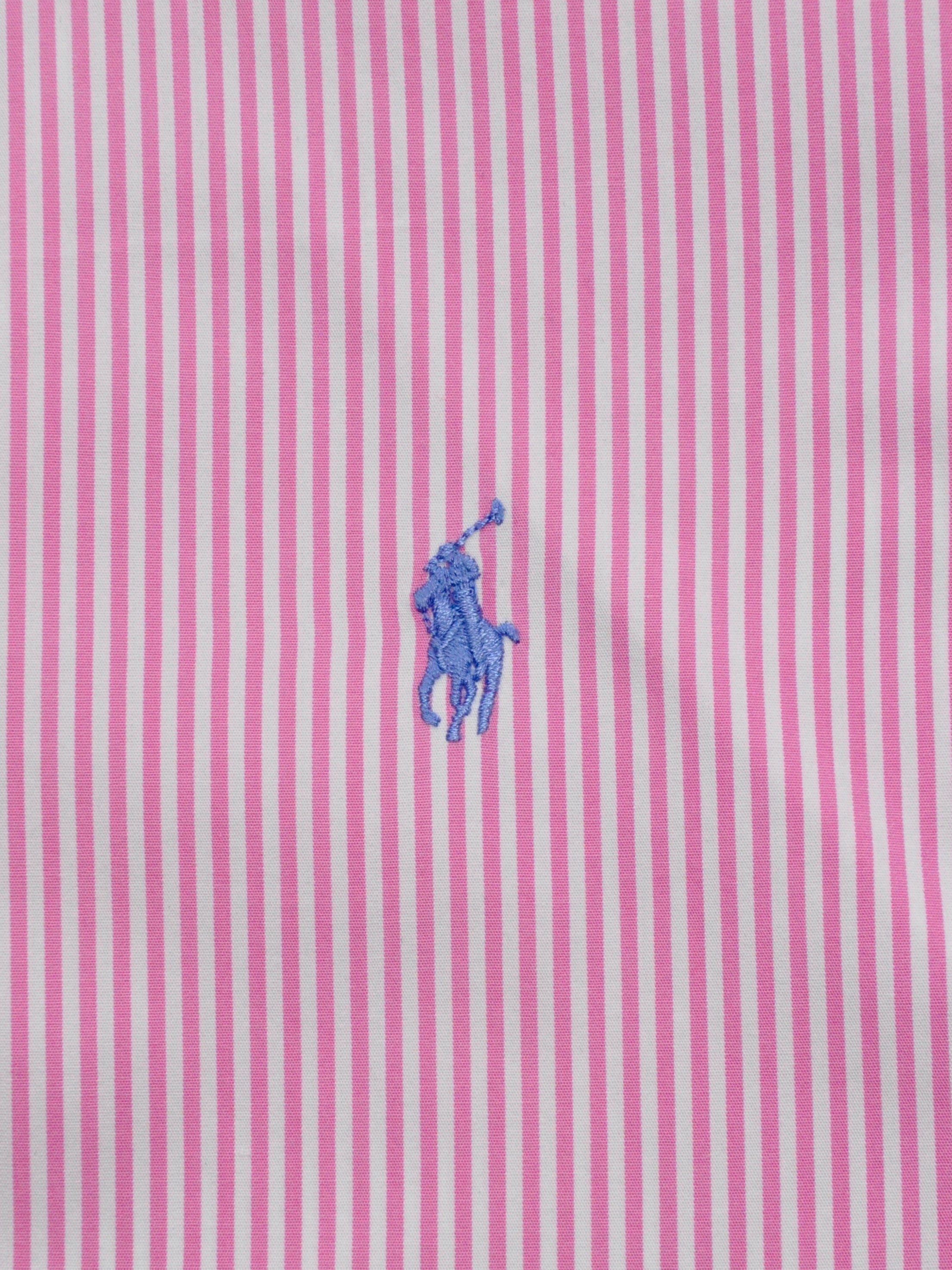 Vintage Stripe Short Sleeve Shirt - Pink