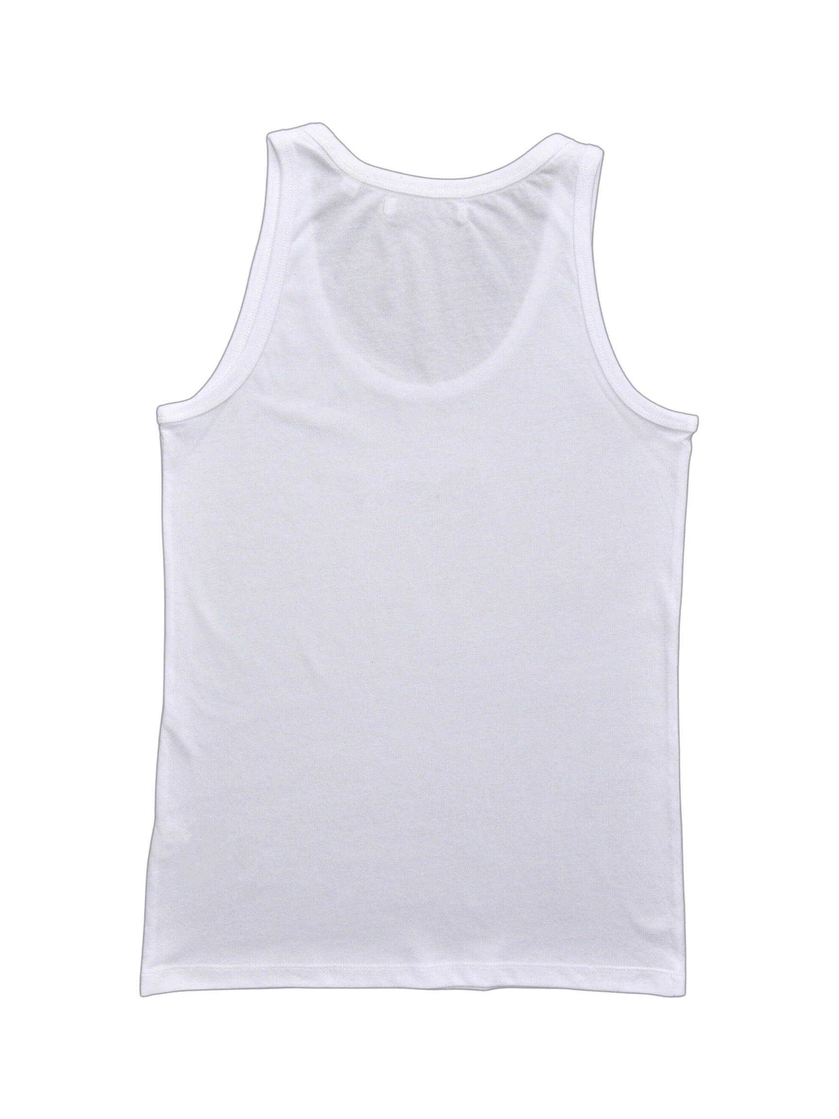 BY11 MUSES Organic Embroidered Tank -White