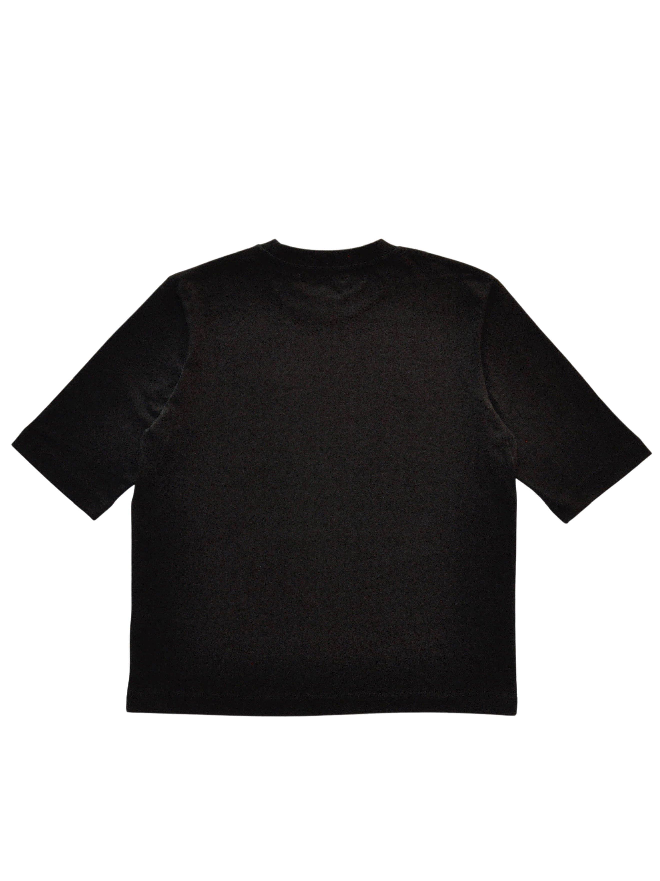 BY11 Organic Cotton Embroidered Easy Fit T-shirt - Black