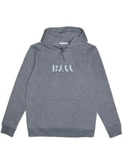 Organic Cotton Embroidered Hoodie - Steel Grey