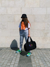 BY11 Embroidered Logo Holdall Bag - Black/Multi