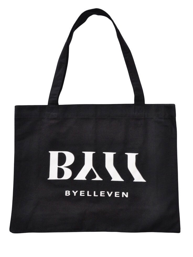 BY11 Recycled Cotton Canvas Tote Bag - Black