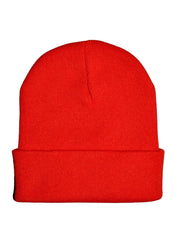 BY11 Cuffed Beanie - Tomato Red