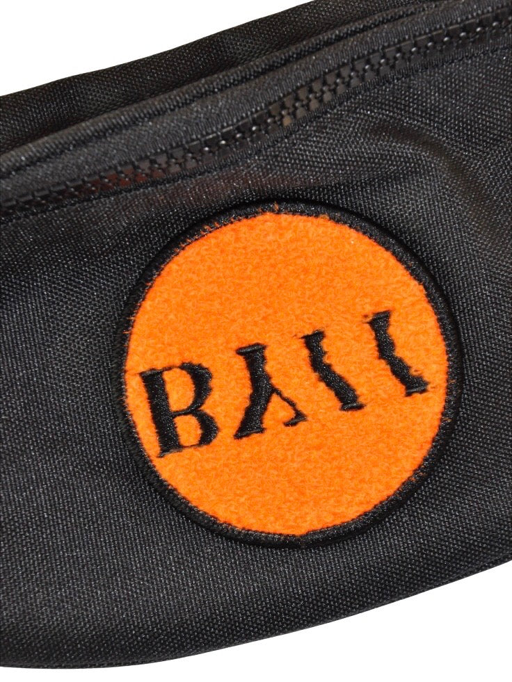 BY11 Recycled Logo Patch Cross Body Bag - Black & Orange