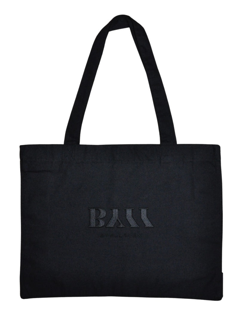 BY11 Embroidered Recycled Tote Bag - Black
