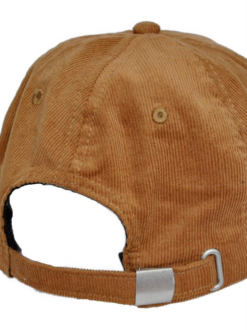 Embroidered Corduroy Cap - Gingerbread