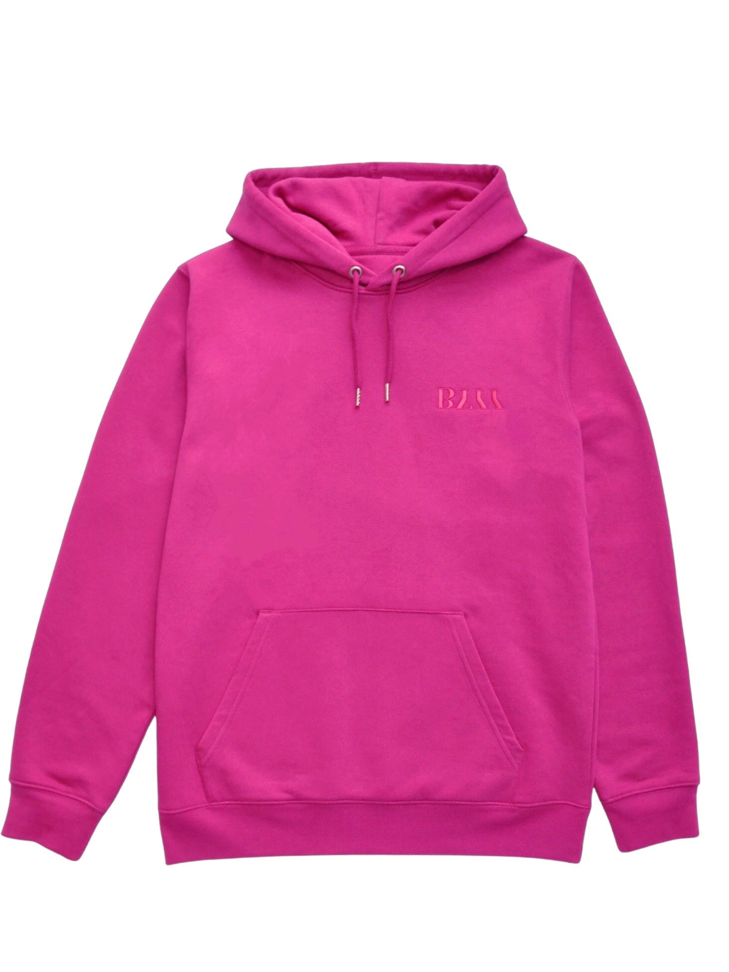 BY11 Organic Cotton Embroidered Logo Hoodie - Raspberry